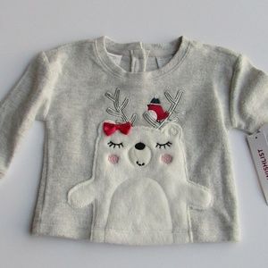 Koala Kids Polar Bear Baby Girls 9-12 mo Sweater
